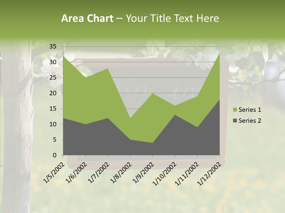 Schiefertafel Hobby Garten PowerPoint Template