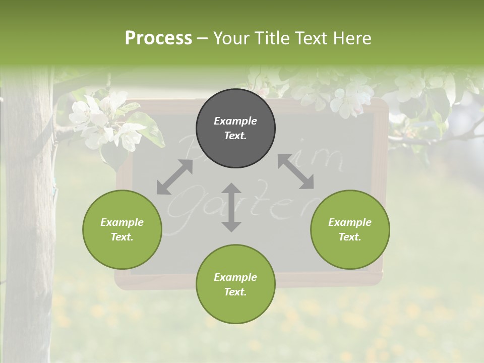 Schiefertafel Hobby Garten PowerPoint Template