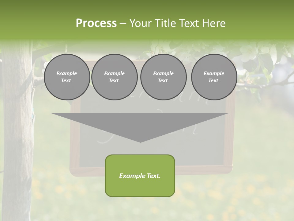 Schiefertafel Hobby Garten PowerPoint Template
