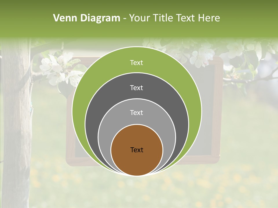 Schiefertafel Hobby Garten PowerPoint Template