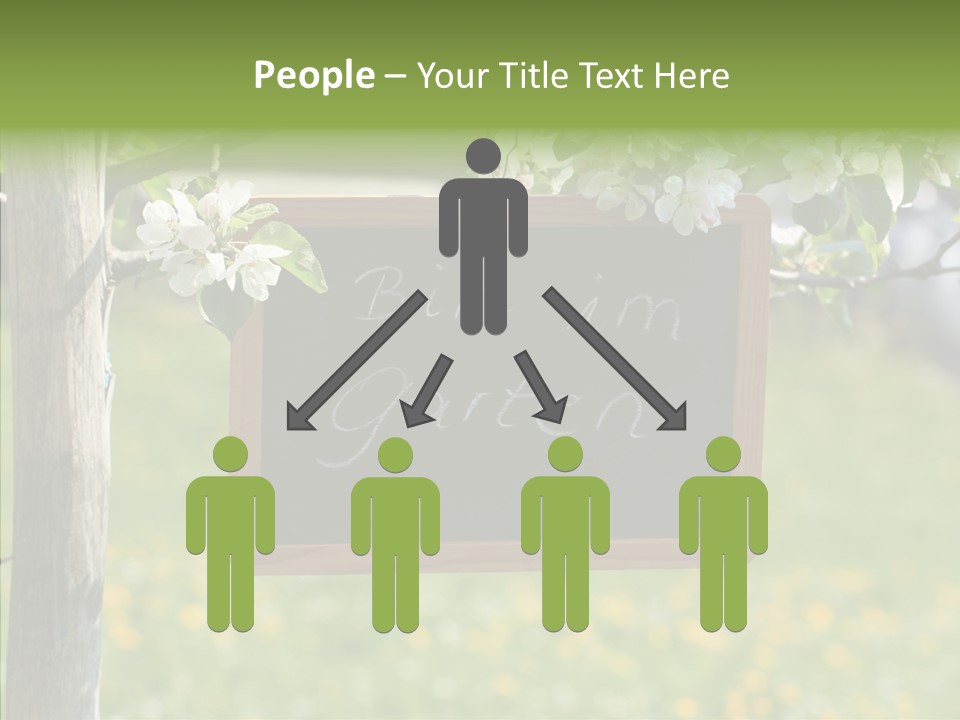 Schiefertafel Hobby Garten PowerPoint Template