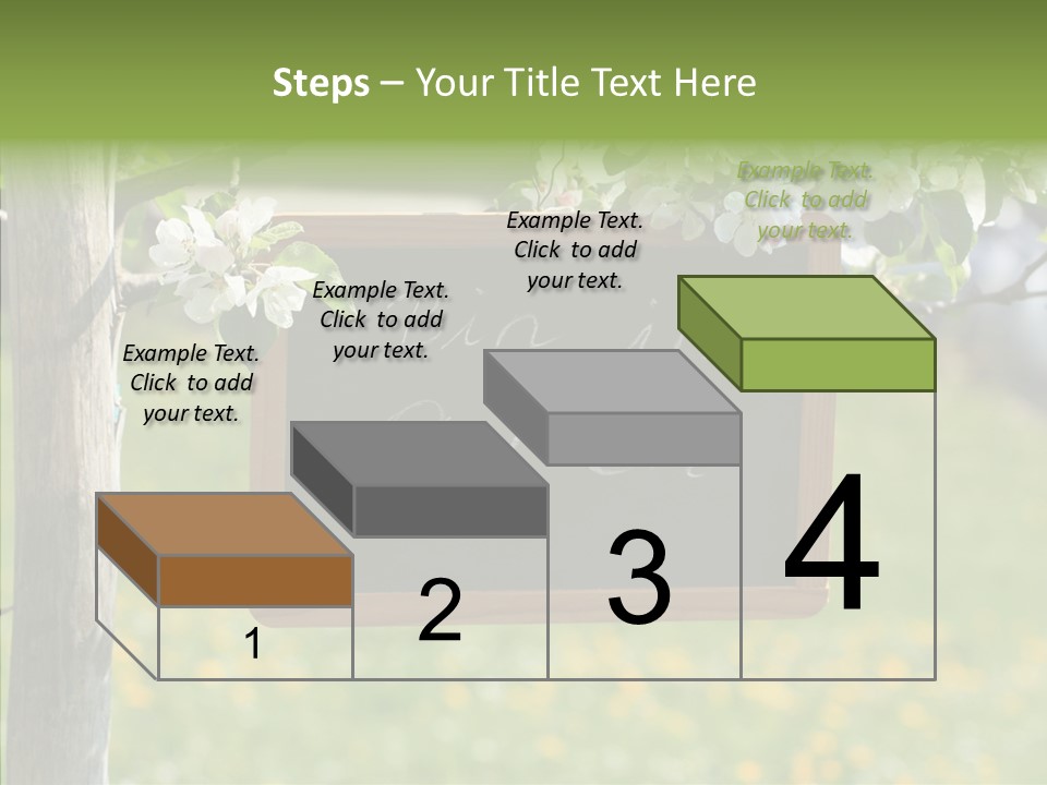 Schiefertafel Hobby Garten PowerPoint Template