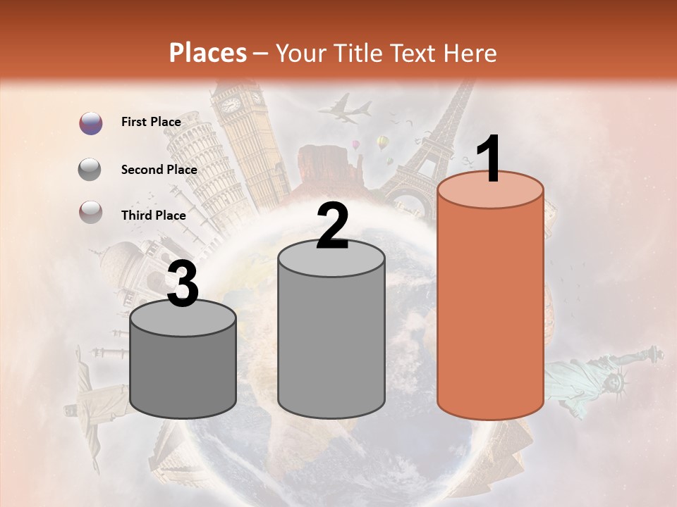 Flight Rome Europe PowerPoint Template