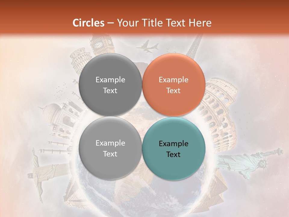 Flight Rome Europe PowerPoint Template