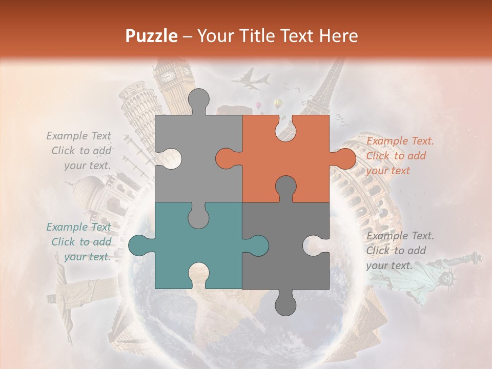 Flight Rome Europe PowerPoint Template