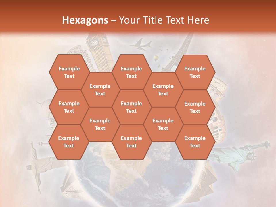 Flight Rome Europe PowerPoint Template