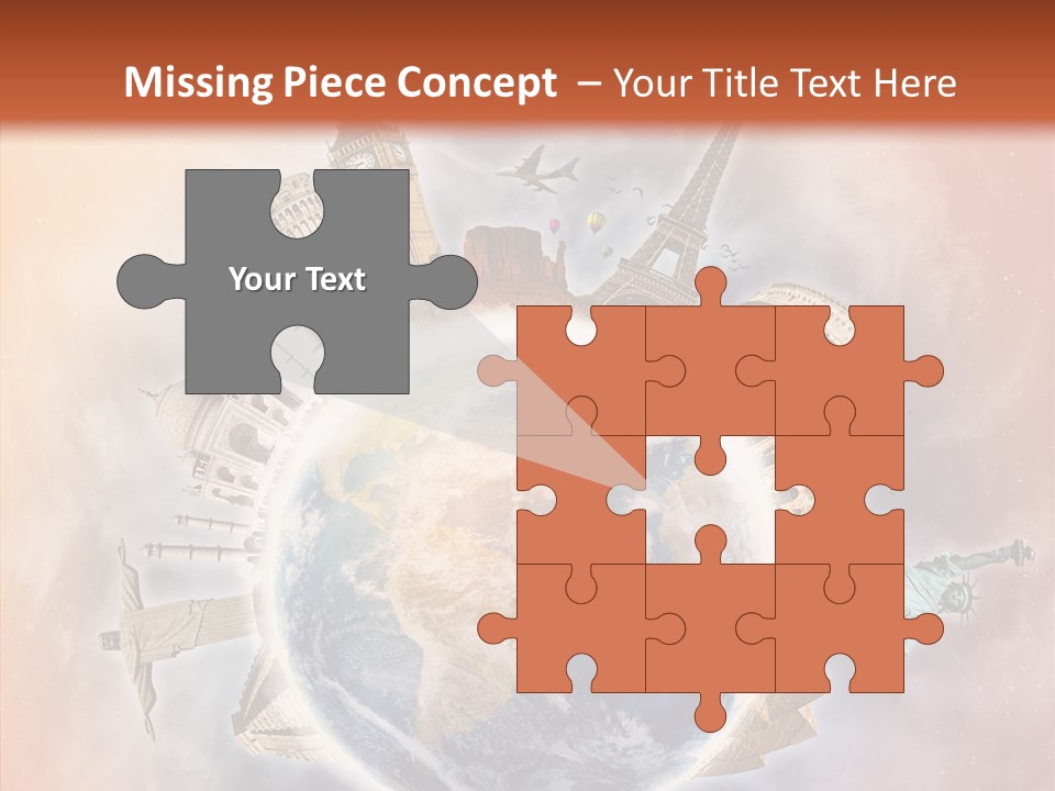 Flight Rome Europe PowerPoint Template