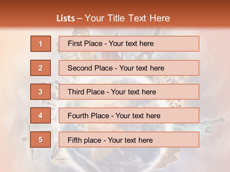 Flight Rome Europe PowerPoint Template