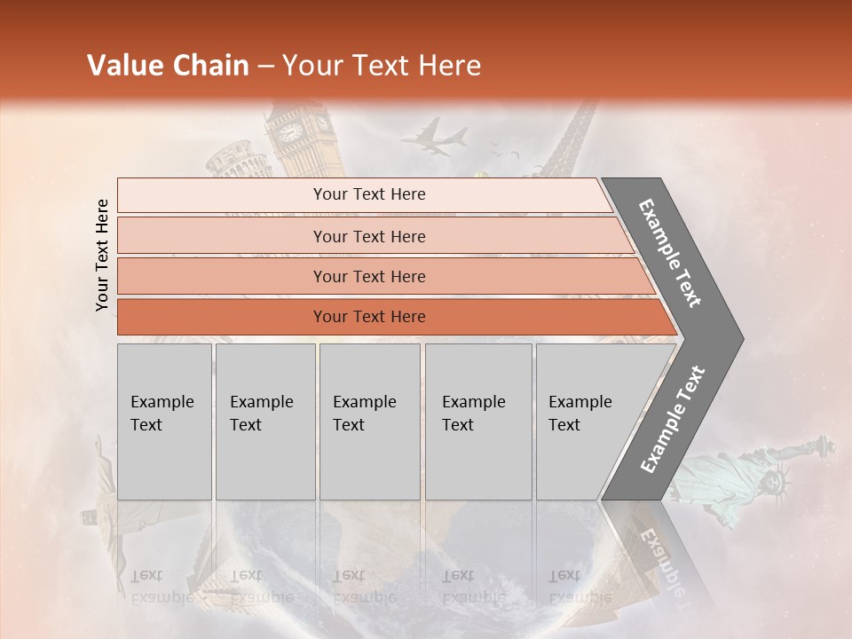 Flight Rome Europe PowerPoint Template