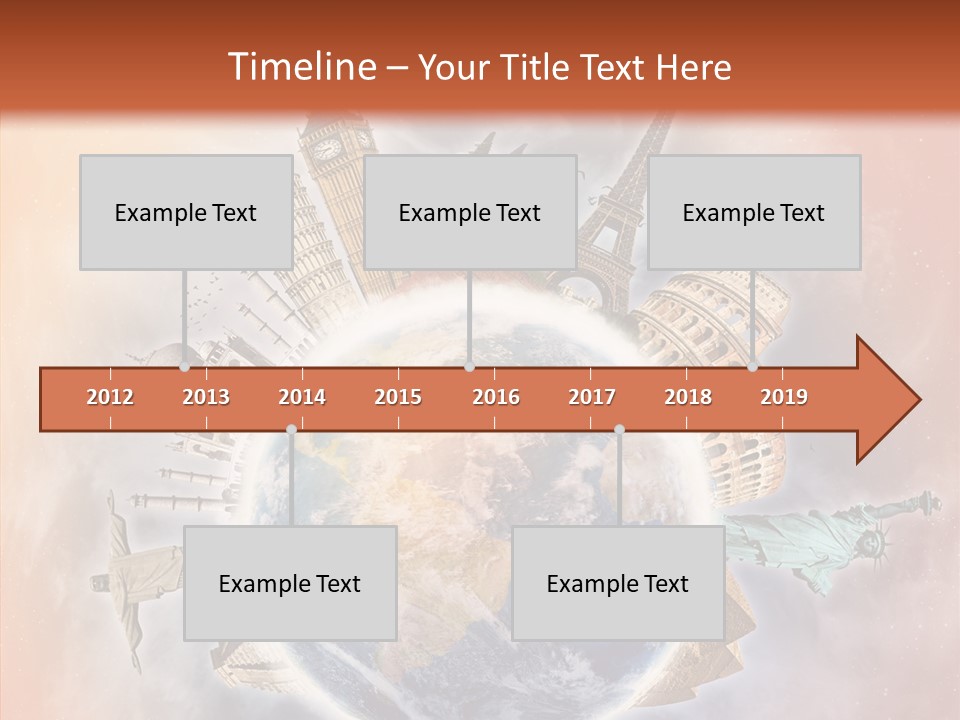 Flight Rome Europe PowerPoint Template