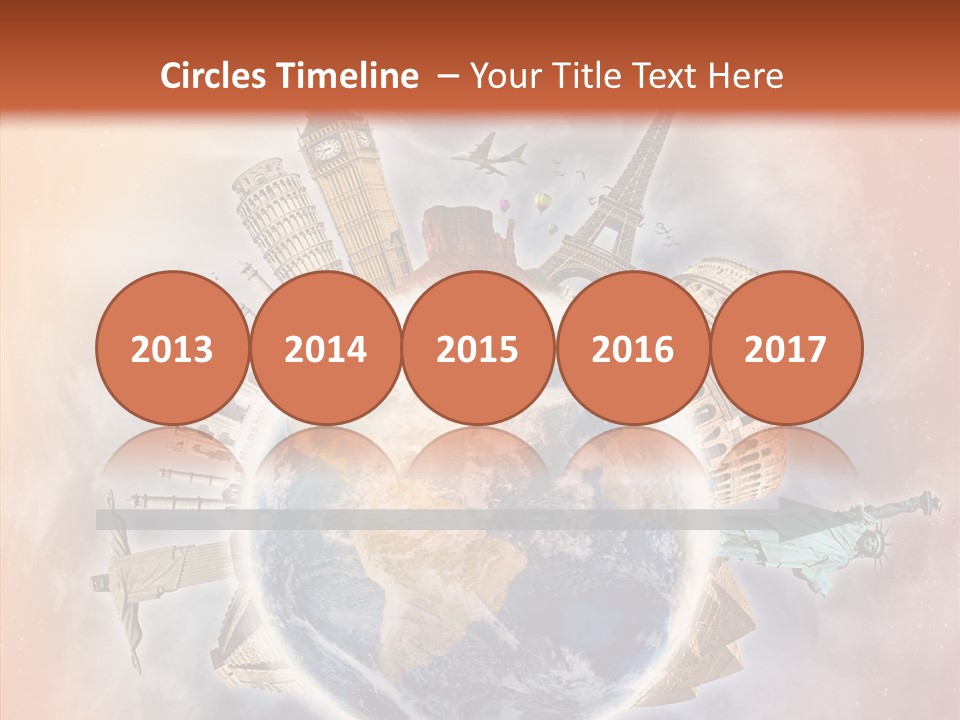 Flight Rome Europe PowerPoint Template