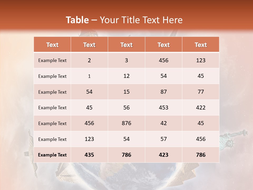 Flight Rome Europe PowerPoint Template