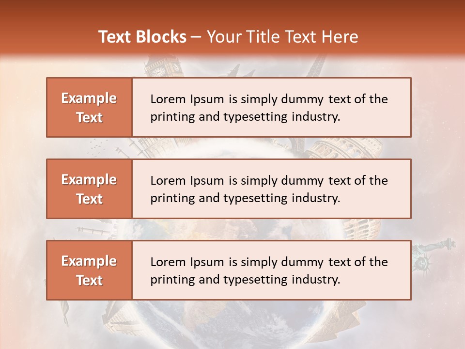 Flight Rome Europe PowerPoint Template