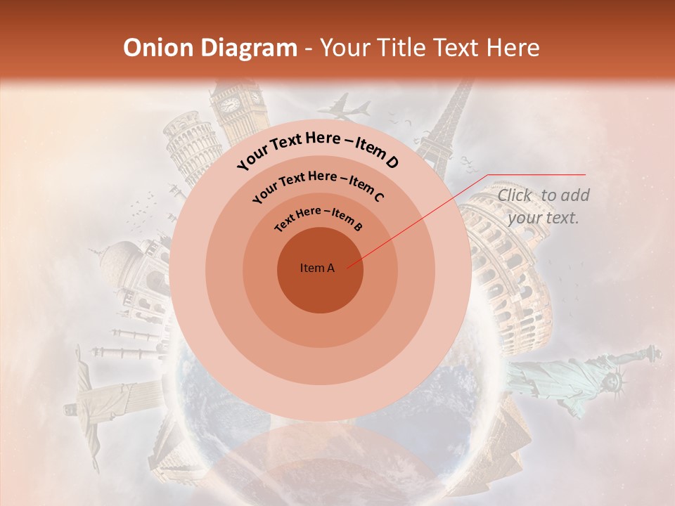 Flight Rome Europe PowerPoint Template