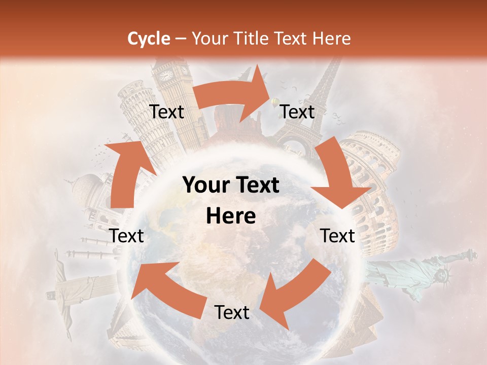 Flight Rome Europe PowerPoint Template