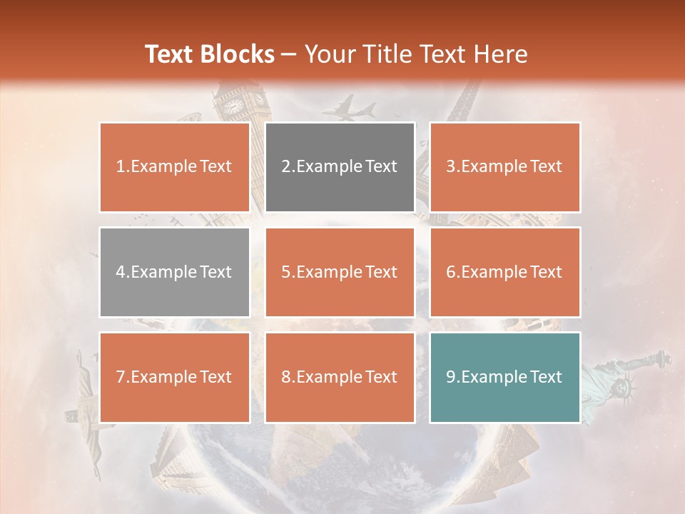 Flight Rome Europe PowerPoint Template