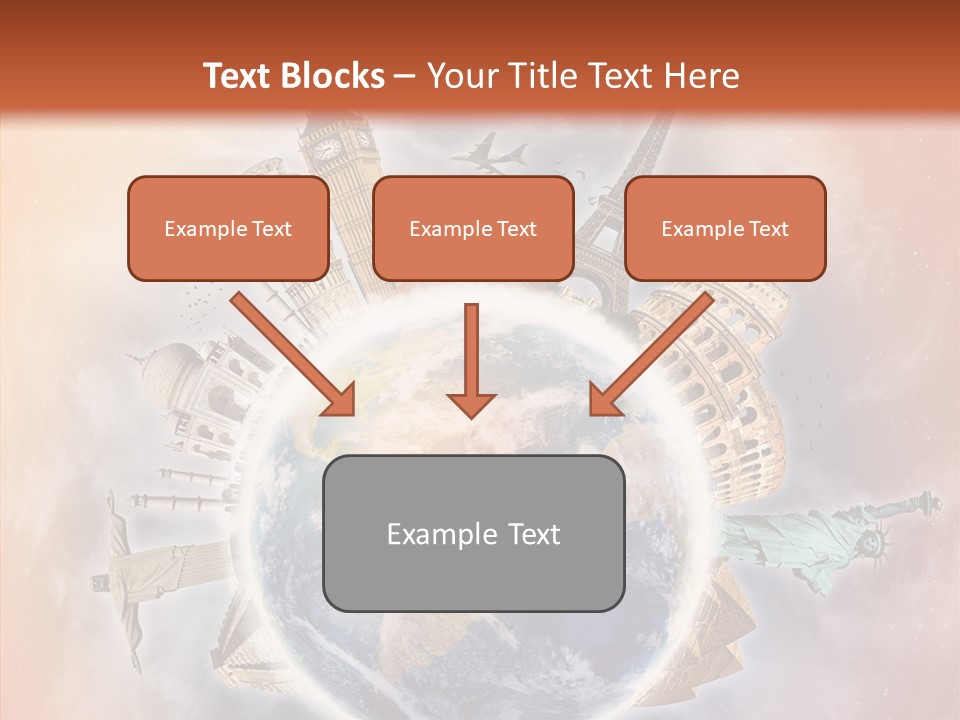 Flight Rome Europe PowerPoint Template