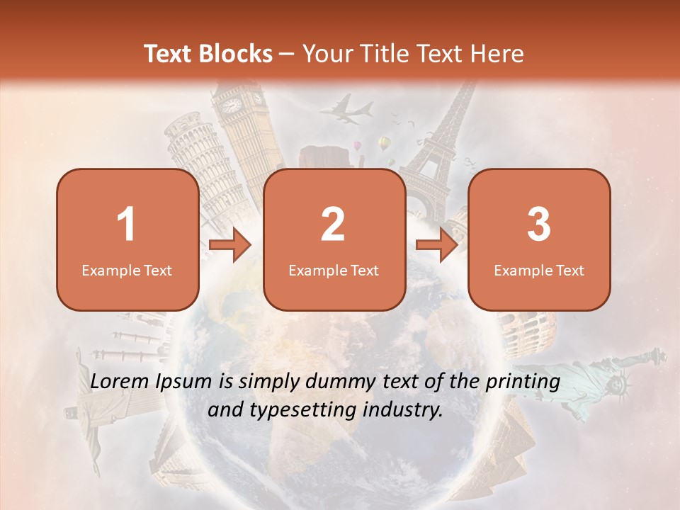 Flight Rome Europe PowerPoint Template