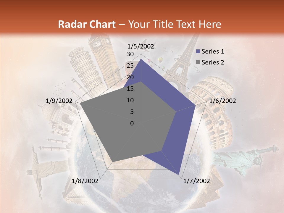 Flight Rome Europe PowerPoint Template