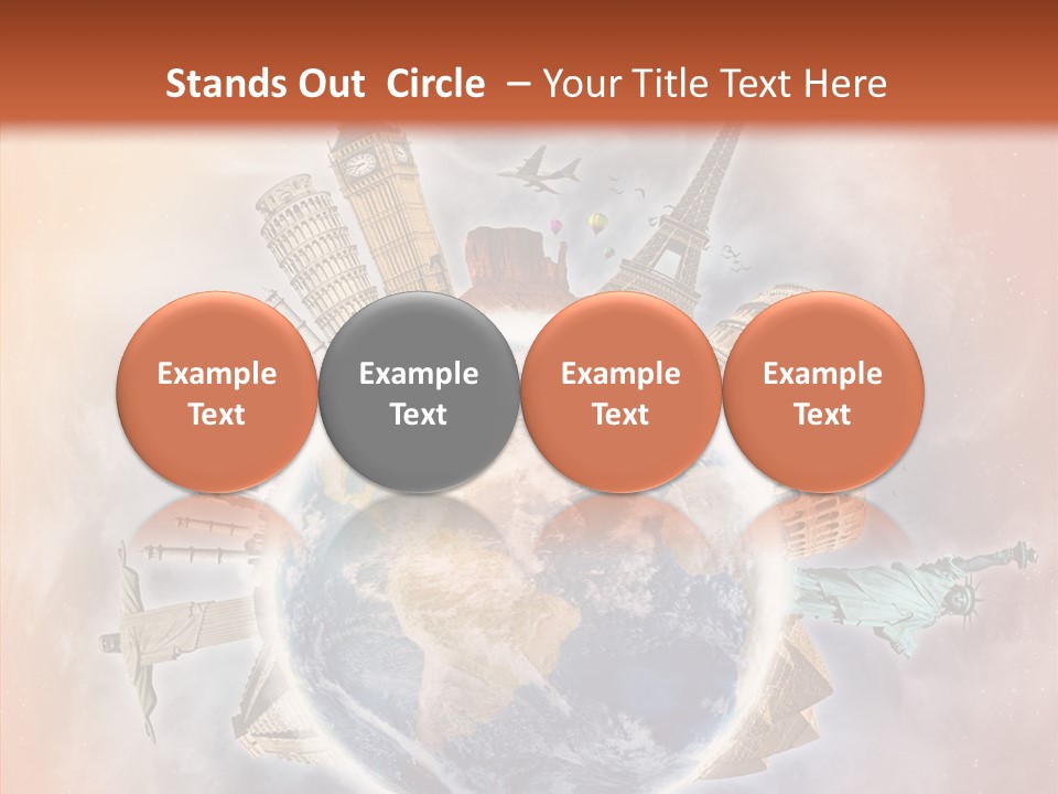 Flight Rome Europe PowerPoint Template