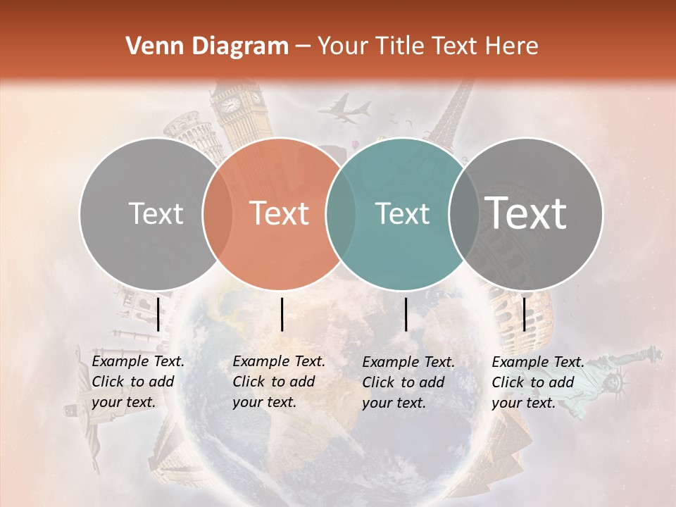 Flight Rome Europe PowerPoint Template