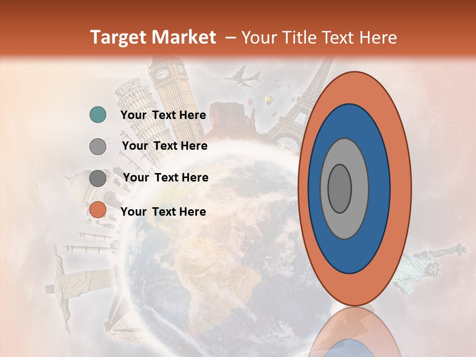 Flight Rome Europe PowerPoint Template