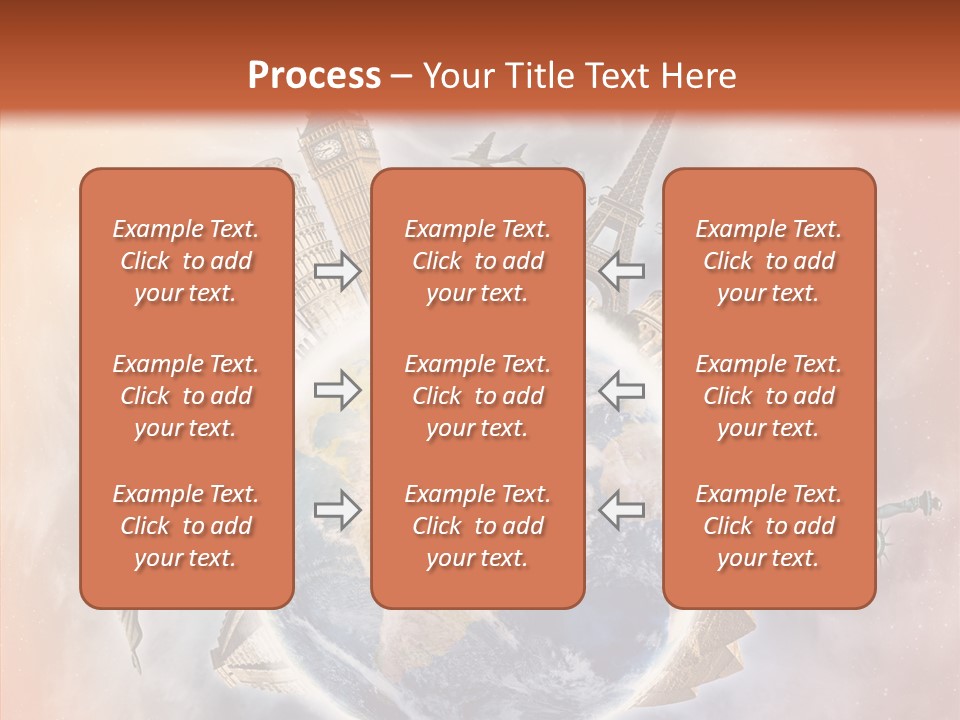 Flight Rome Europe PowerPoint Template
