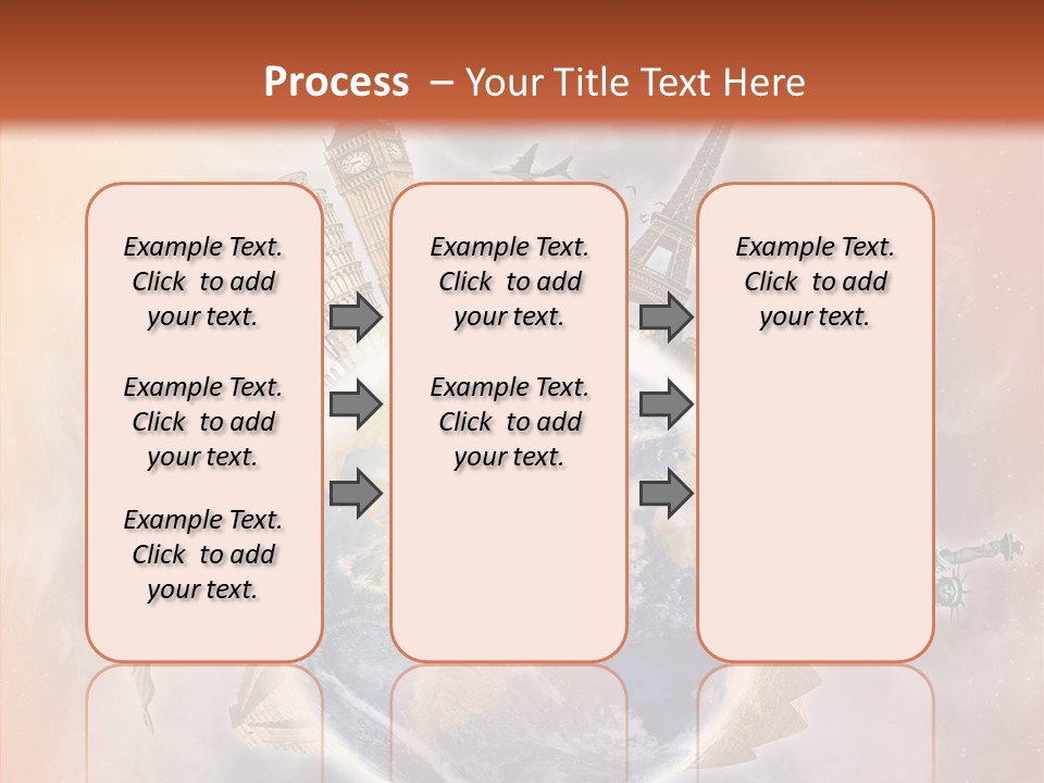 Flight Rome Europe PowerPoint Template