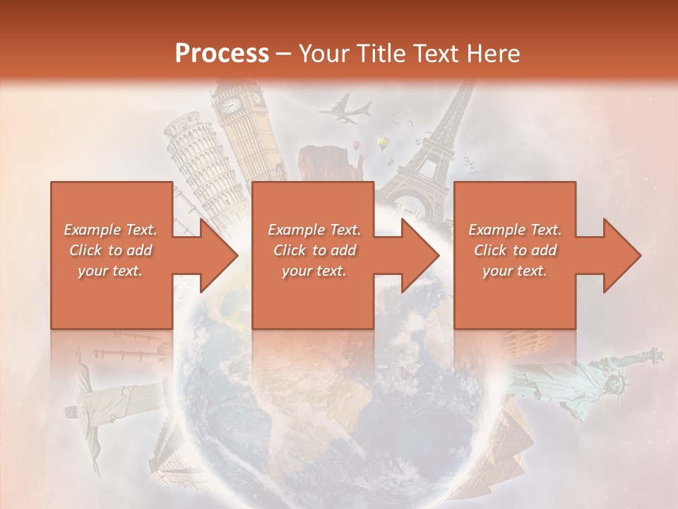 Flight Rome Europe PowerPoint Template