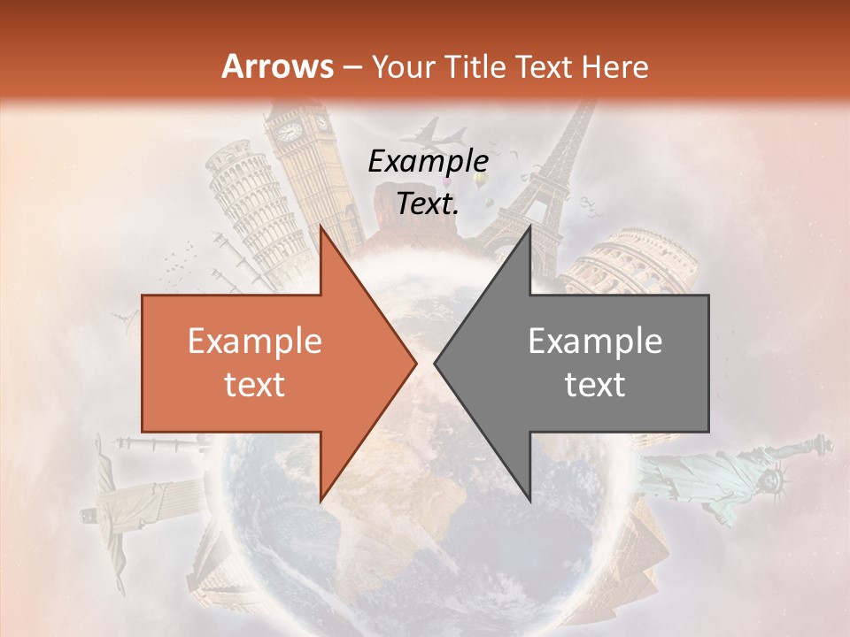 Flight Rome Europe PowerPoint Template