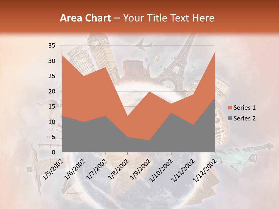 Flight Rome Europe PowerPoint Template