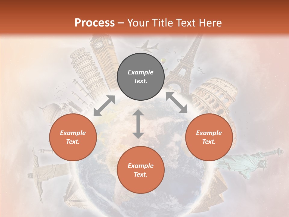 Flight Rome Europe PowerPoint Template