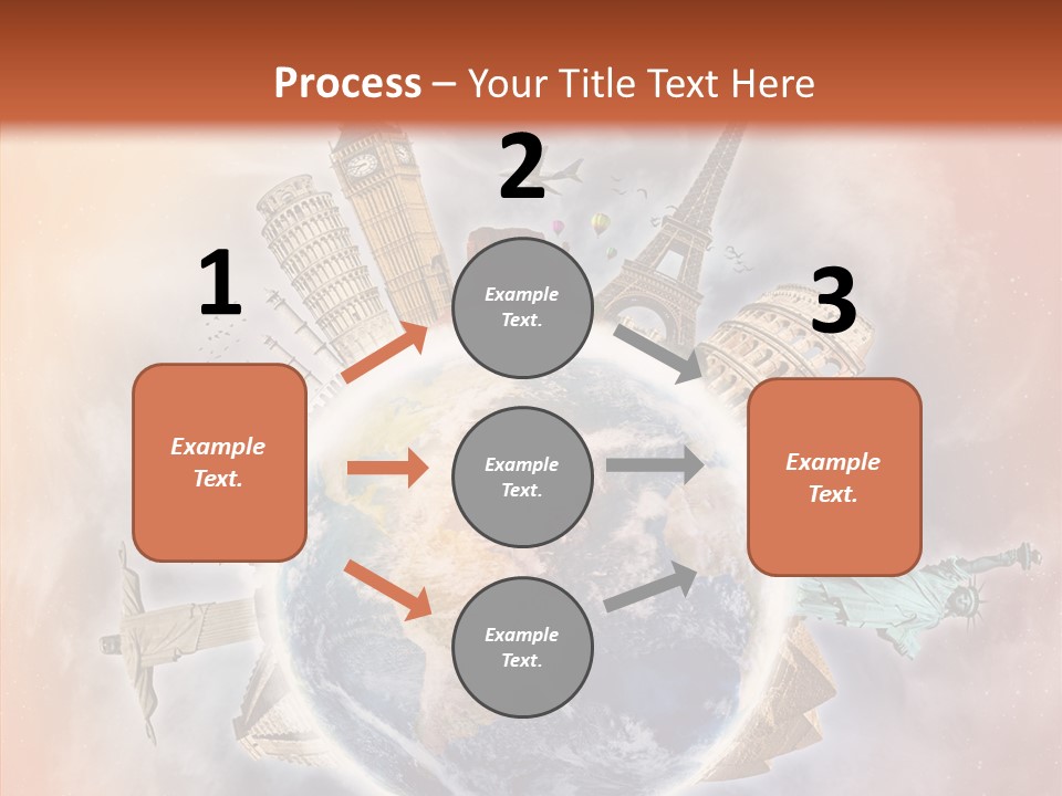 Flight Rome Europe PowerPoint Template