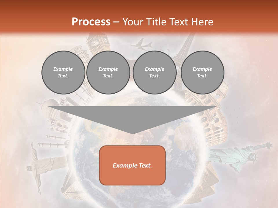 Flight Rome Europe PowerPoint Template