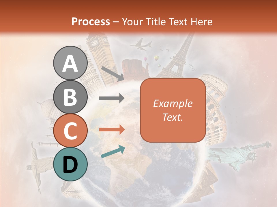 Flight Rome Europe PowerPoint Template