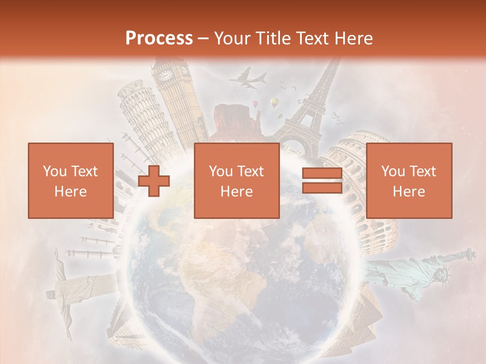 Flight Rome Europe PowerPoint Template