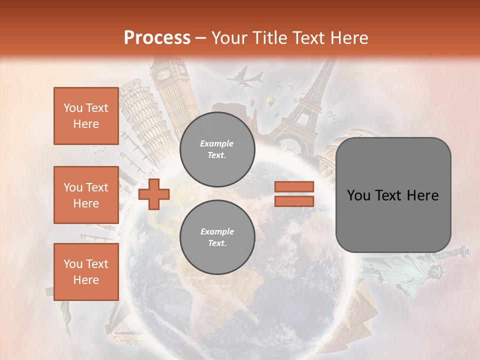 Flight Rome Europe PowerPoint Template