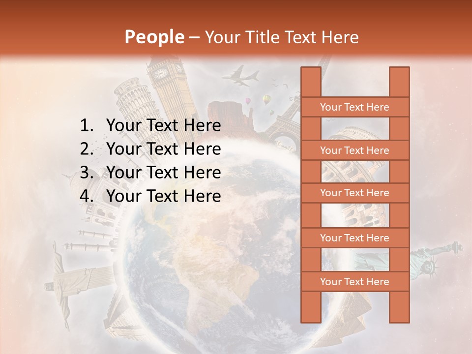Flight Rome Europe PowerPoint Template
