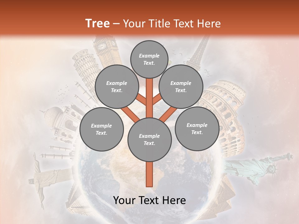 Flight Rome Europe PowerPoint Template