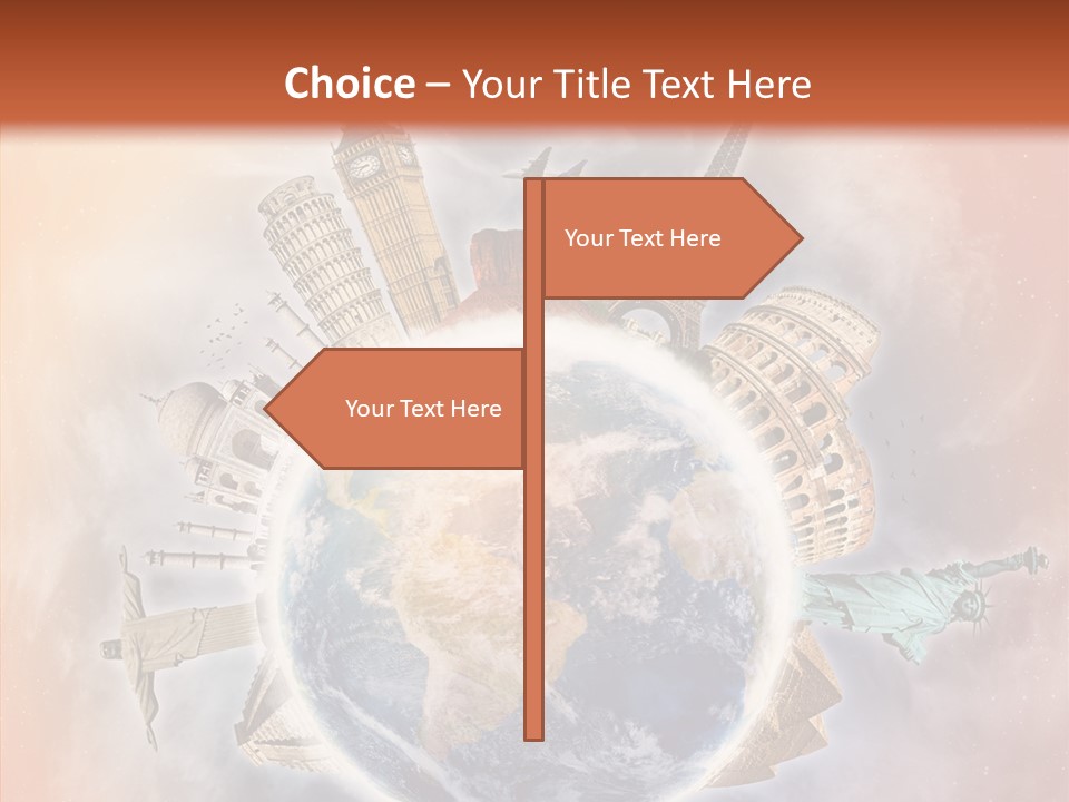 Flight Rome Europe PowerPoint Template