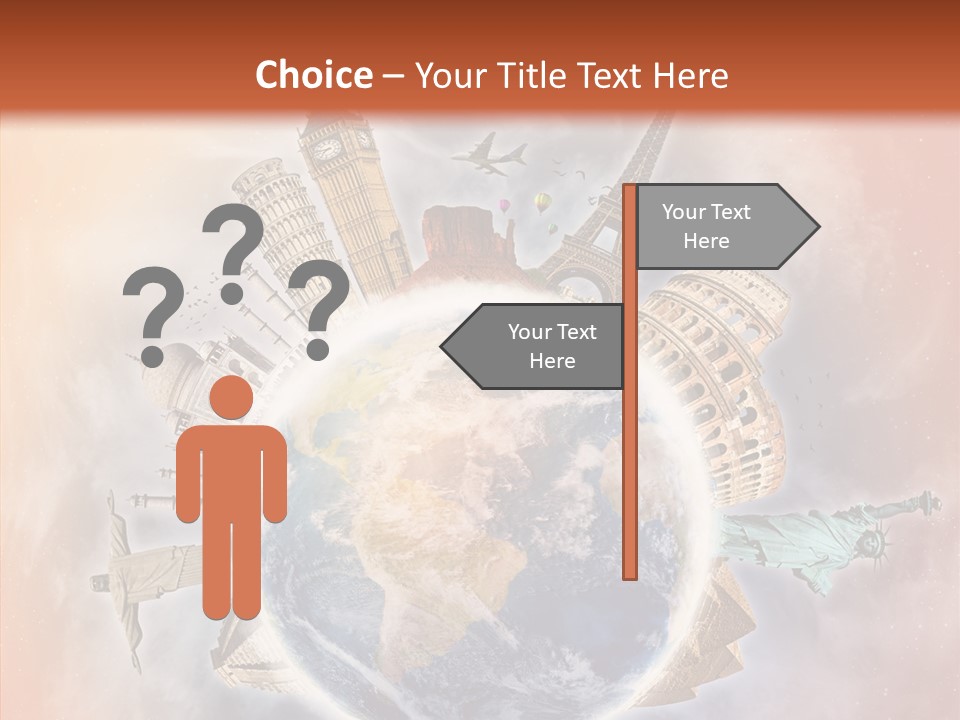 Flight Rome Europe PowerPoint Template