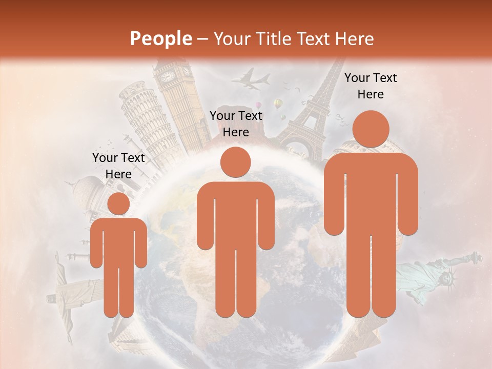 Flight Rome Europe PowerPoint Template