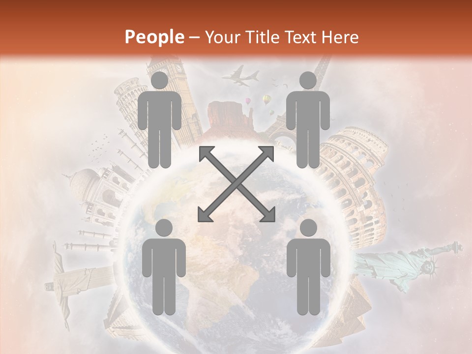 Flight Rome Europe PowerPoint Template