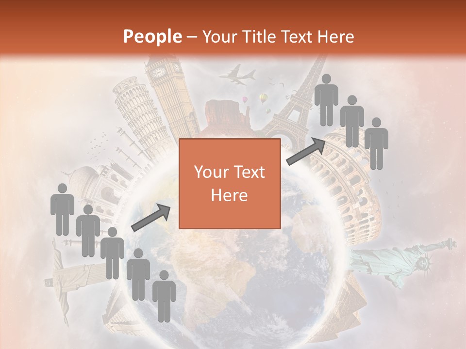 Flight Rome Europe PowerPoint Template