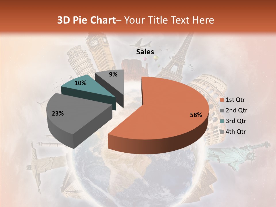 Flight Rome Europe PowerPoint Template