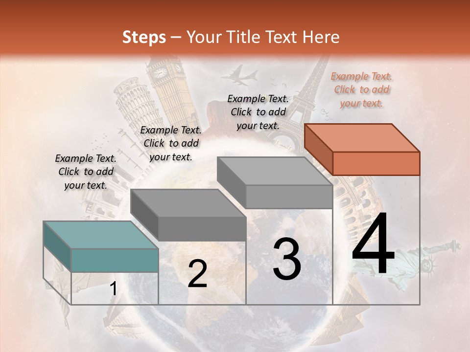 Flight Rome Europe PowerPoint Template