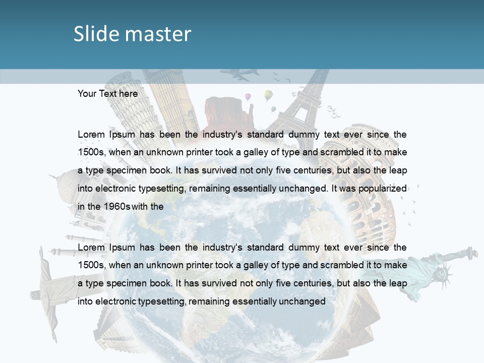 Planet Mahal Usa PowerPoint Template