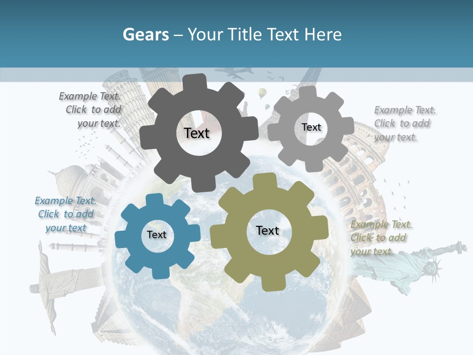 Planet Mahal Usa PowerPoint Template