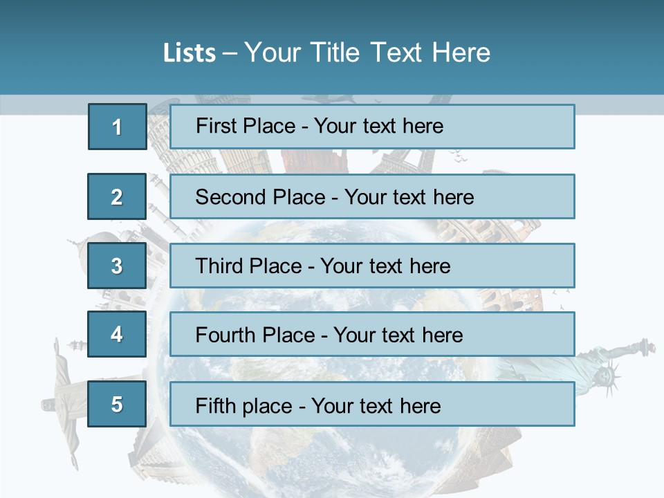 Planet Mahal Usa PowerPoint Template
