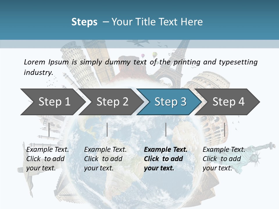 Planet Mahal Usa PowerPoint Template